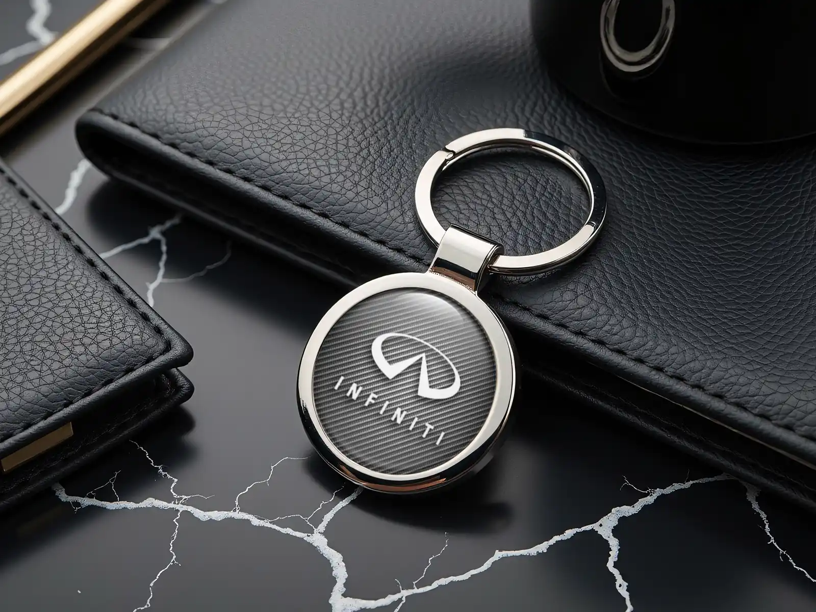 Infiniti Clé Porte-clés Construction Métal Universel R